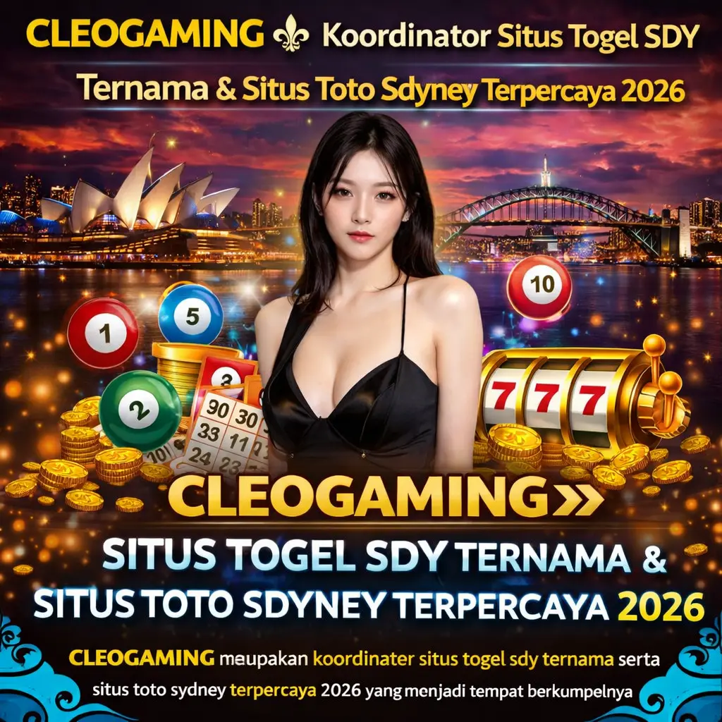 CLEOGAMING merupakan koordinator situs togel sdy ternama serta situs toto sydney terpercaya 2026 yang menjadi tempat berkumpulnya pecinta togel sdy.